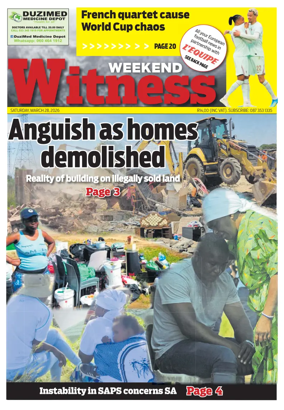 Cover of The Weekend Witness (South Africa)