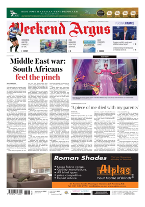Cover of Weekend Argus (Saturday Edition)