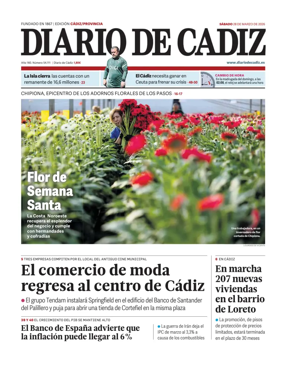Cover of Diario de Cadiz