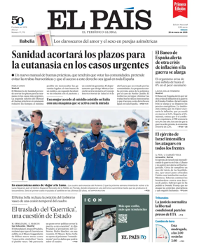 Cover of EL PAIS primera edicion