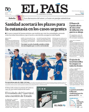 Cover of EL PAIS Valencia