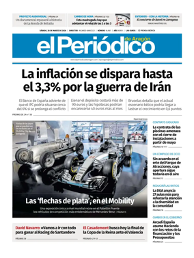 Cover of El Periodico Aragon