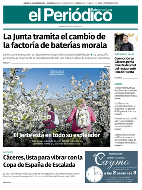 Cover of El Periodico Extremadura
