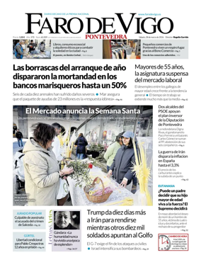 Cover of Faro de Vigo (Pontevedra)