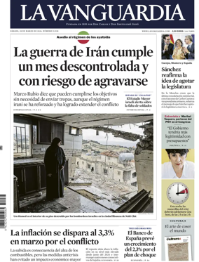 Cover of La Vanguardia (1st Edition)