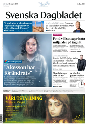 Cover of Svenska Dagbladet