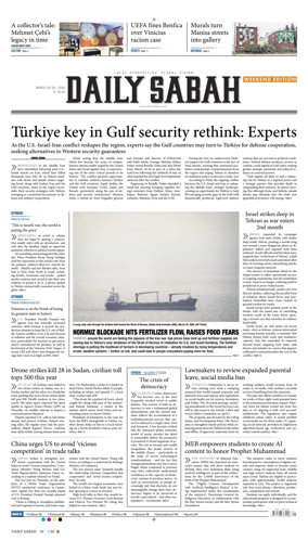Cover of Daily Sabah (Turkey)