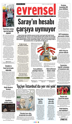 Cover of Evrensel Gazetesi