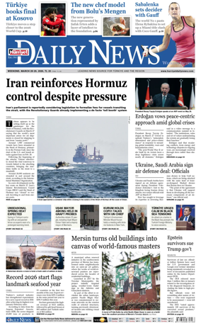 Cover of Hurriyet Daily News & Economic Review