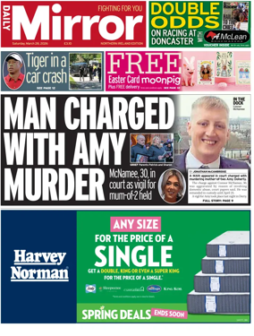 Cover of Daily Mirror (Northern Ireland)