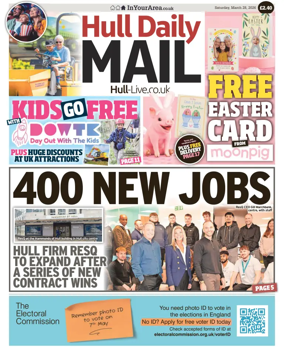 Cover of Hull Daily Mail