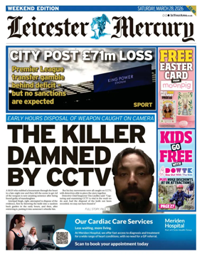 Cover of Leicester Mercury