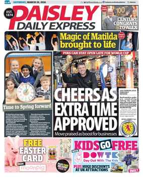 Cover of Paisley Daily Express
