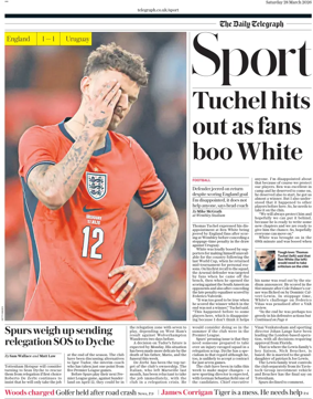 Cover of The Daily Telegraph - Sport Saturday