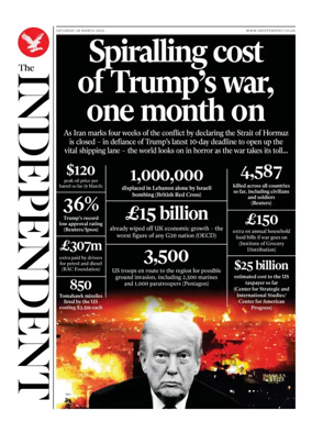 Cover of The Independent
