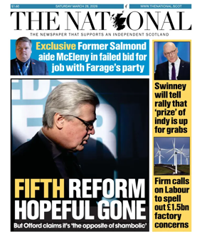 Cover of The National (Scotland)