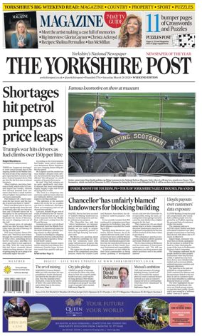Cover of Yorkshire Post