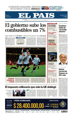 Cover of El Pais (Uruguay)