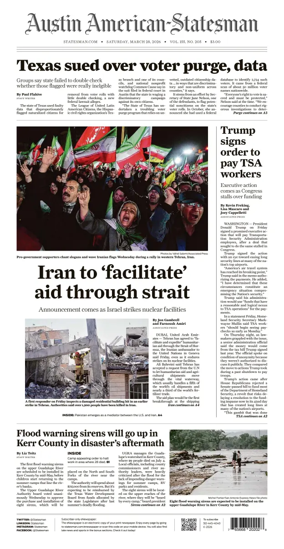 Cover of Austin American-Statesman