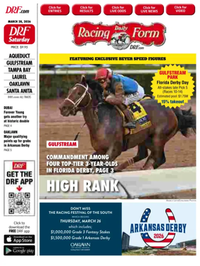 Cover of Daily Racing Form National Digital Edition