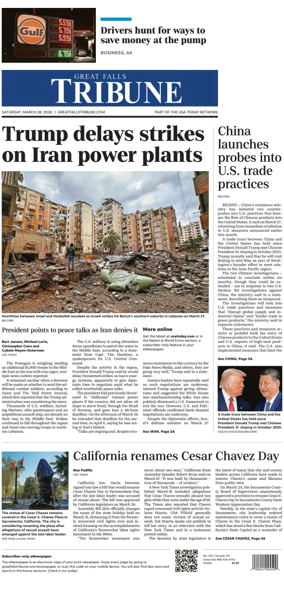 Cover of Great Falls Tribune