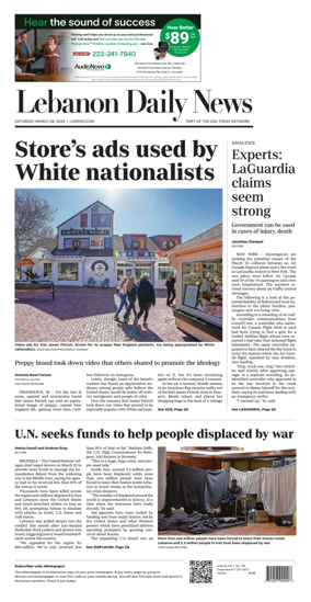Cover of Lebanon Daily News