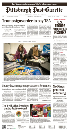 Cover of Pittsburgh Post-Gazette