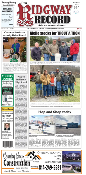 Cover of Ridgway Record