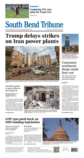 Cover of South Bend Tribune