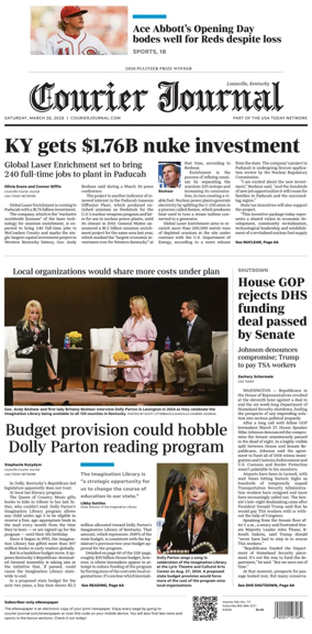 Cover of The Courier-Journal (Louisville)