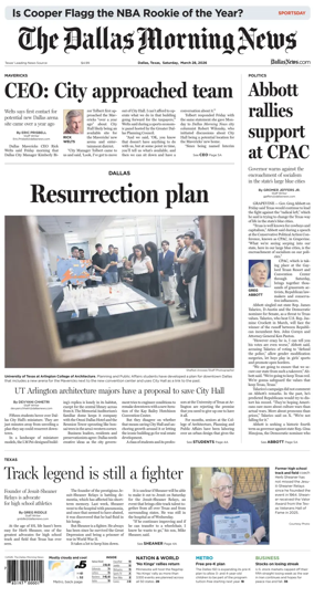 Cover of The Dallas Morning News