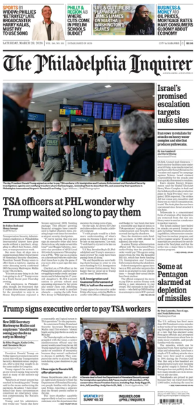 Cover of The Philadelphia Inquirer