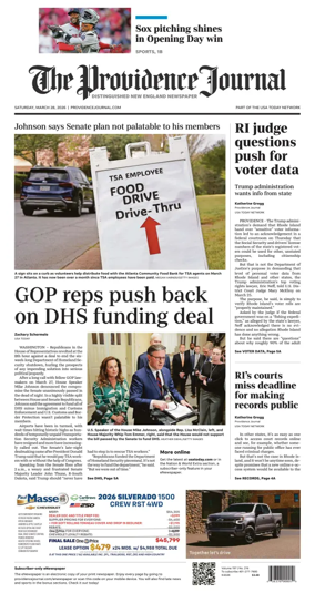 Cover of The Providence Journal