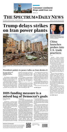 Cover of The Spectrum & Daily News