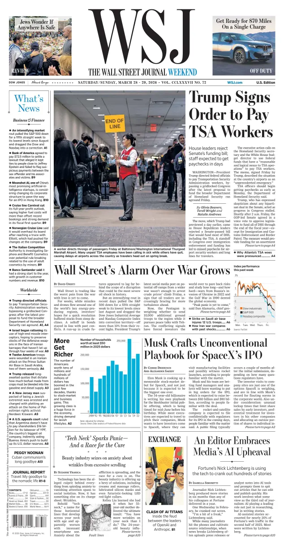 Cover of The Wall Street Journal