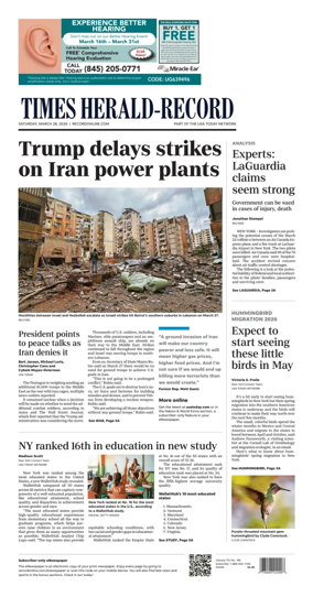 Cover of Times Herald-Record