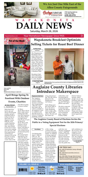 Cover of Wapakoneta Daily News