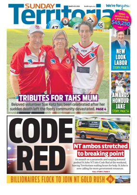 Cover of Sunday Territorian