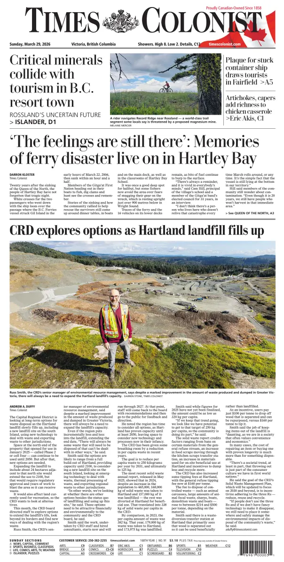Cover of Times Colonist