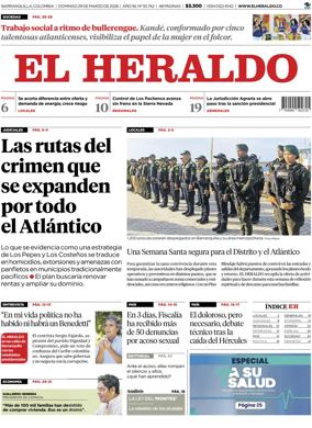 Cover of El Heraldo (Colombia)