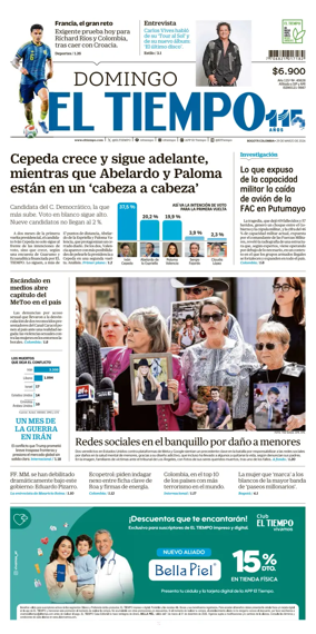 Cover of El Tiempo (Bogota)
