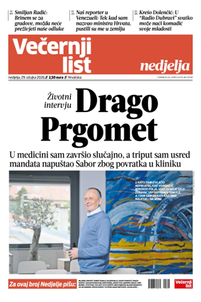 Cover of Vecernji list - Hrvatska