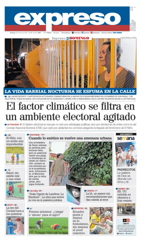 Cover of Diario Expreso