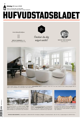 Cover of Hufvudstadsbladet