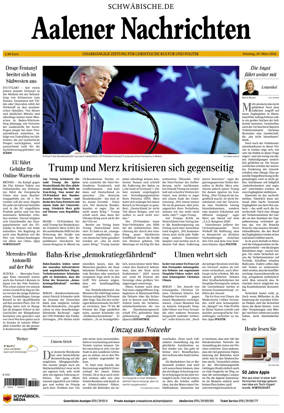 Cover of Aalener Nachrichten