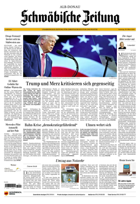 Cover of Schwabische Zeitung (Alb-Donau)
