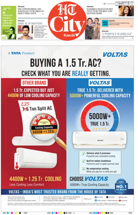 Cover of Hindustan Times (Ranchi) - Live