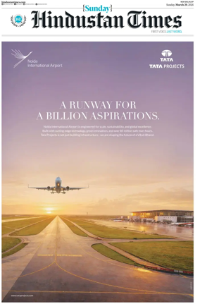 Cover of Hindustan Times (West UP)