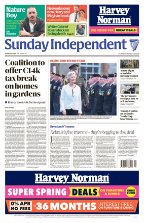Cover of Sunday Independent (Ireland)