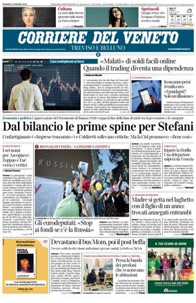 Cover of Corriere del Veneto (Treviso e Belluno)